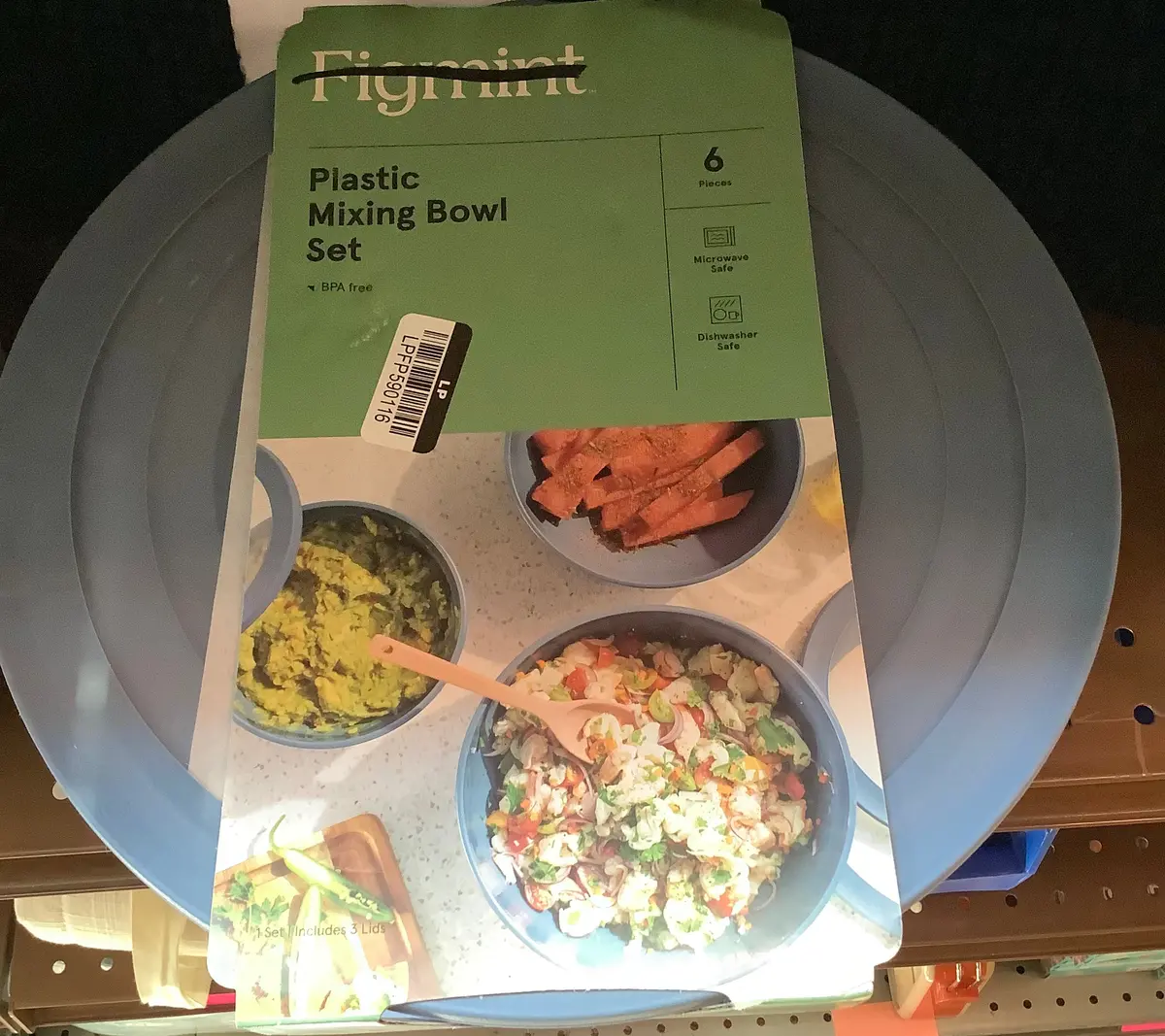 Set Of 3 Plastic Mixing Bowl Set With Lids - New 1