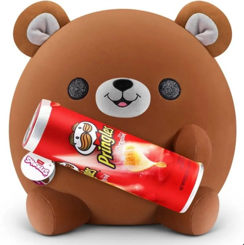 5 Surprise Snackles Series 1 Plush Bear And Pringles 1