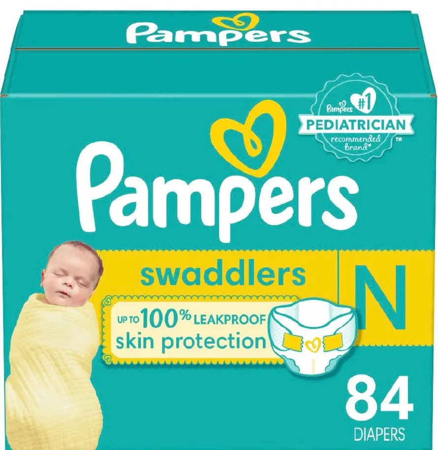 Pampers Swaddlers Active Baby Diapers Super Pack - Size 0
- 84Ct 1