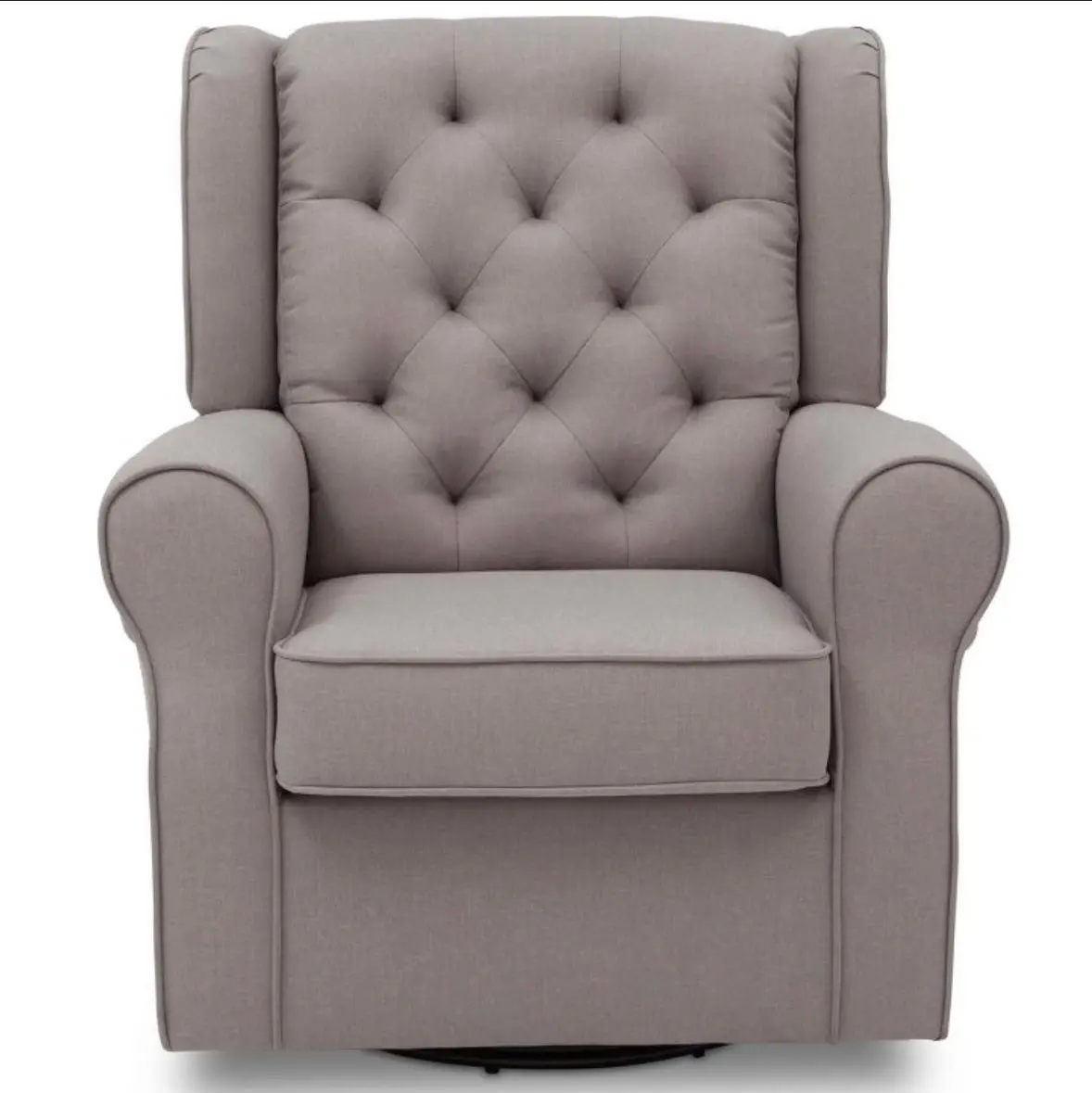 Delta Children Emma Nursery Glider Swivel Rocker Chair - French Gray 1