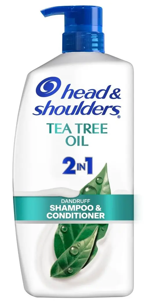 Head & Shoulders 2-In-1 Dandruff Shampoo And Conditioner, Anti-Dandruff Treatment, Tea Tree Oil For Daily Use, Paraben-Free - 28.2 Fl Oz 1