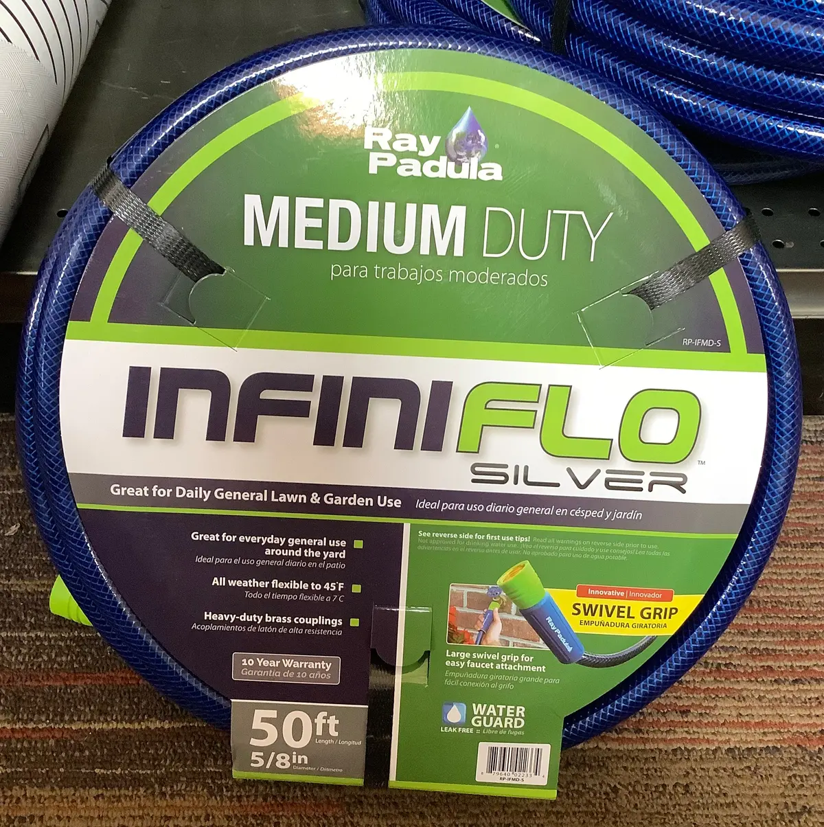Ray Padula Infiniflo 50Ft Silver Medium Duty Garden Hose 1