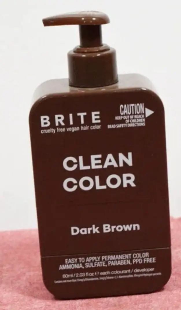 Brite Clean Permanent Hair Color Kit - Darkest Brown - 4.05 Fl Oz 1