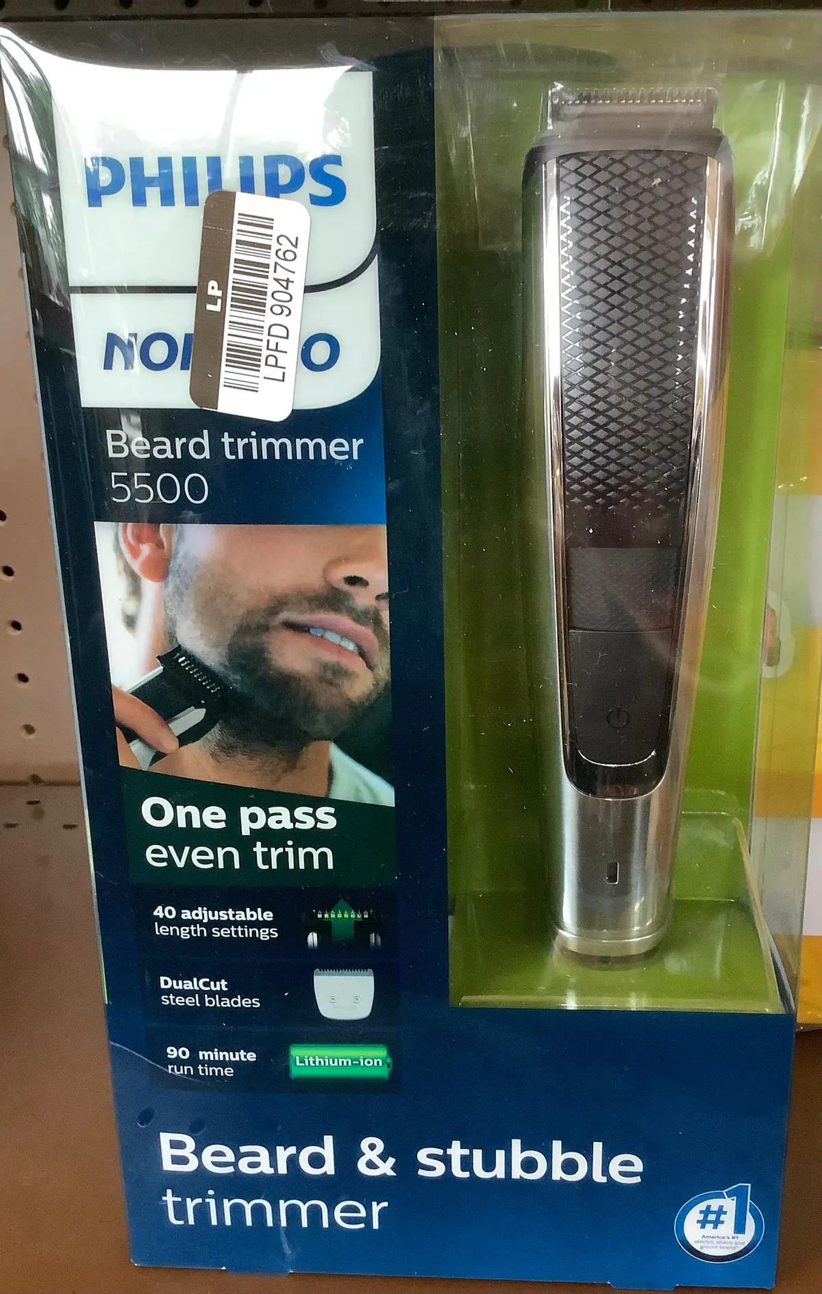 Philips Norelco Series 5500 Beard & Hair Men's Rechargeable
Electric Trimmer 1
