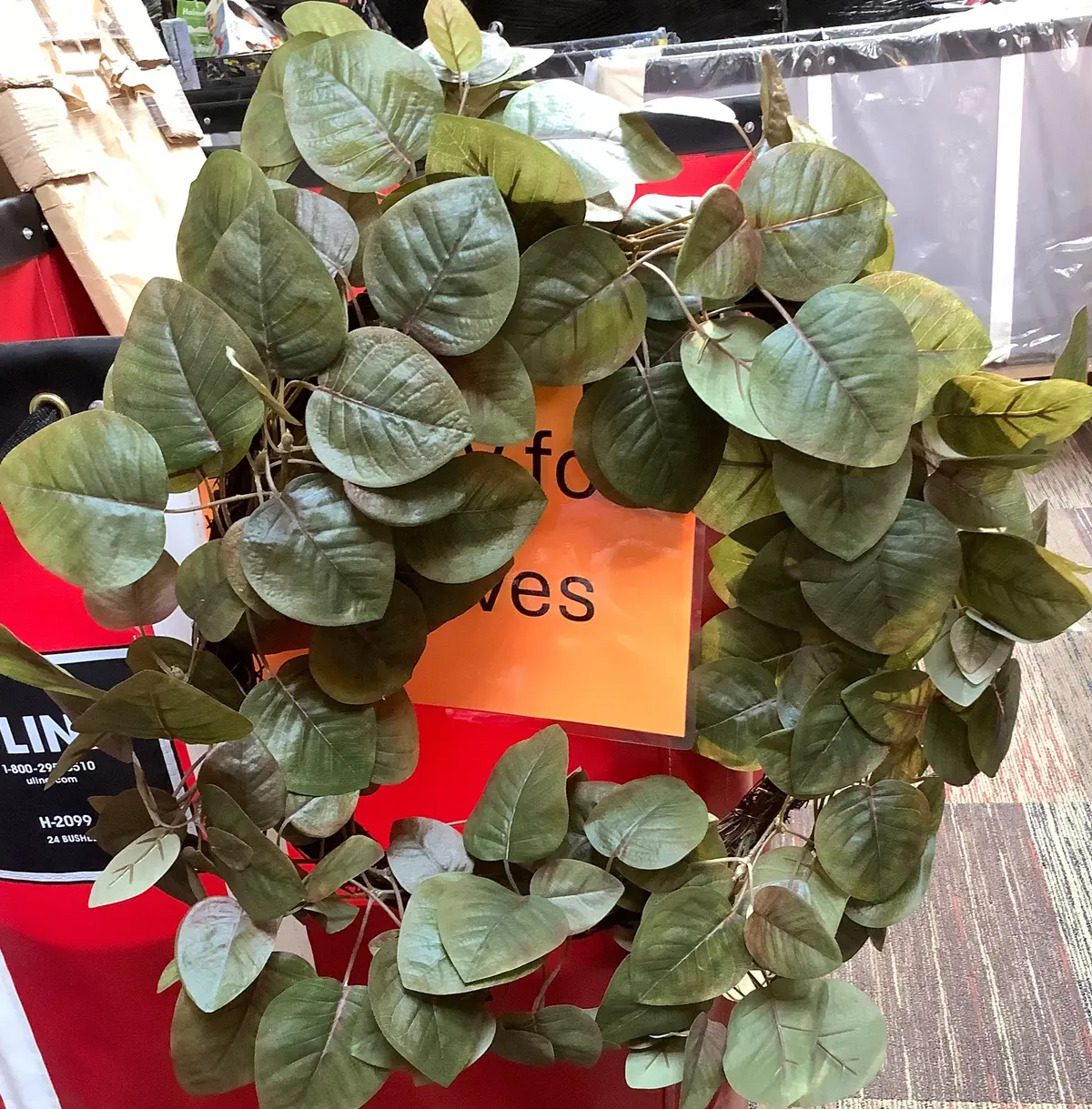 24” Artificial Wreath Fall Greens 1