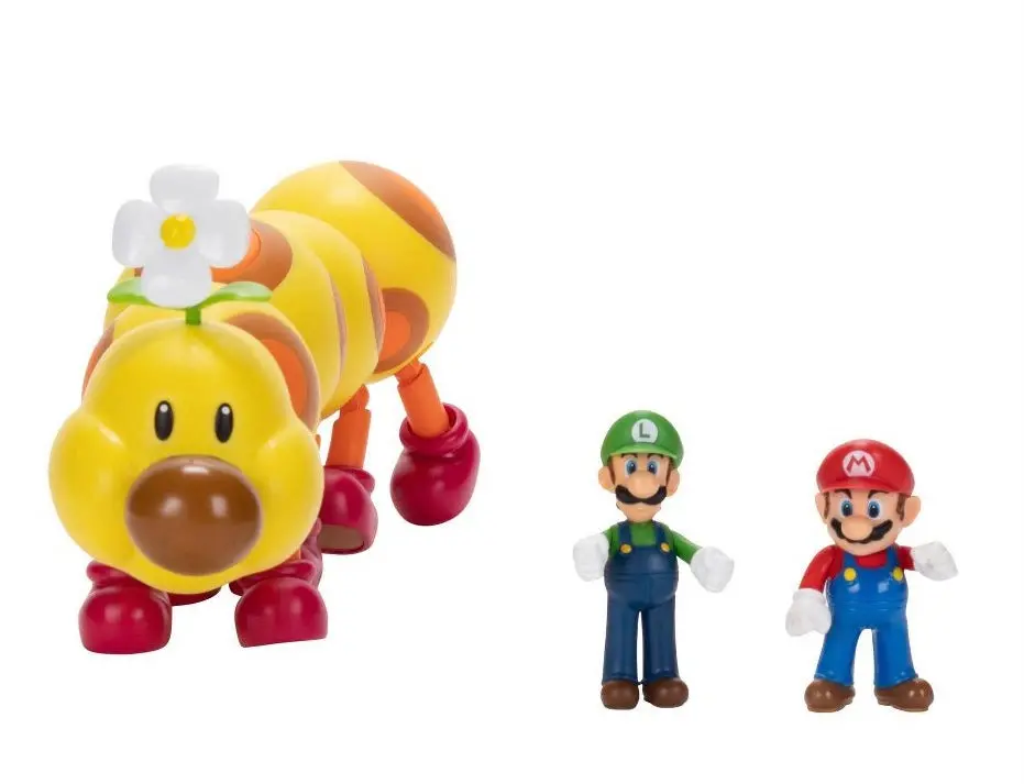 Nintendo Super Mario Wiggler, Mario, And Luigi Action Figure
Set - 3Pk 1