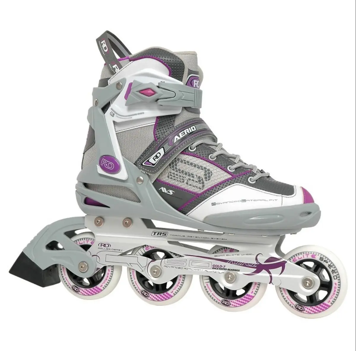Roller Derby Women's Aerio @-60 Inline
Skates - Gray/White/Pink (10) 1