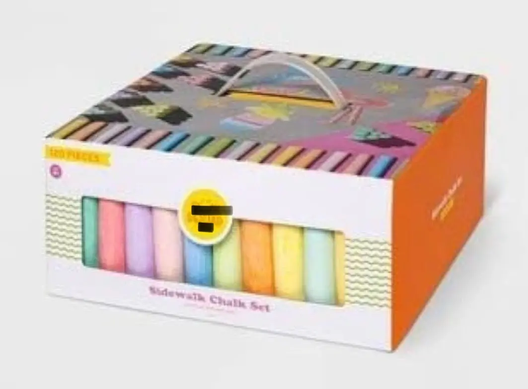 120Pc, 10 Colors Sidewalk Chalk Set 1