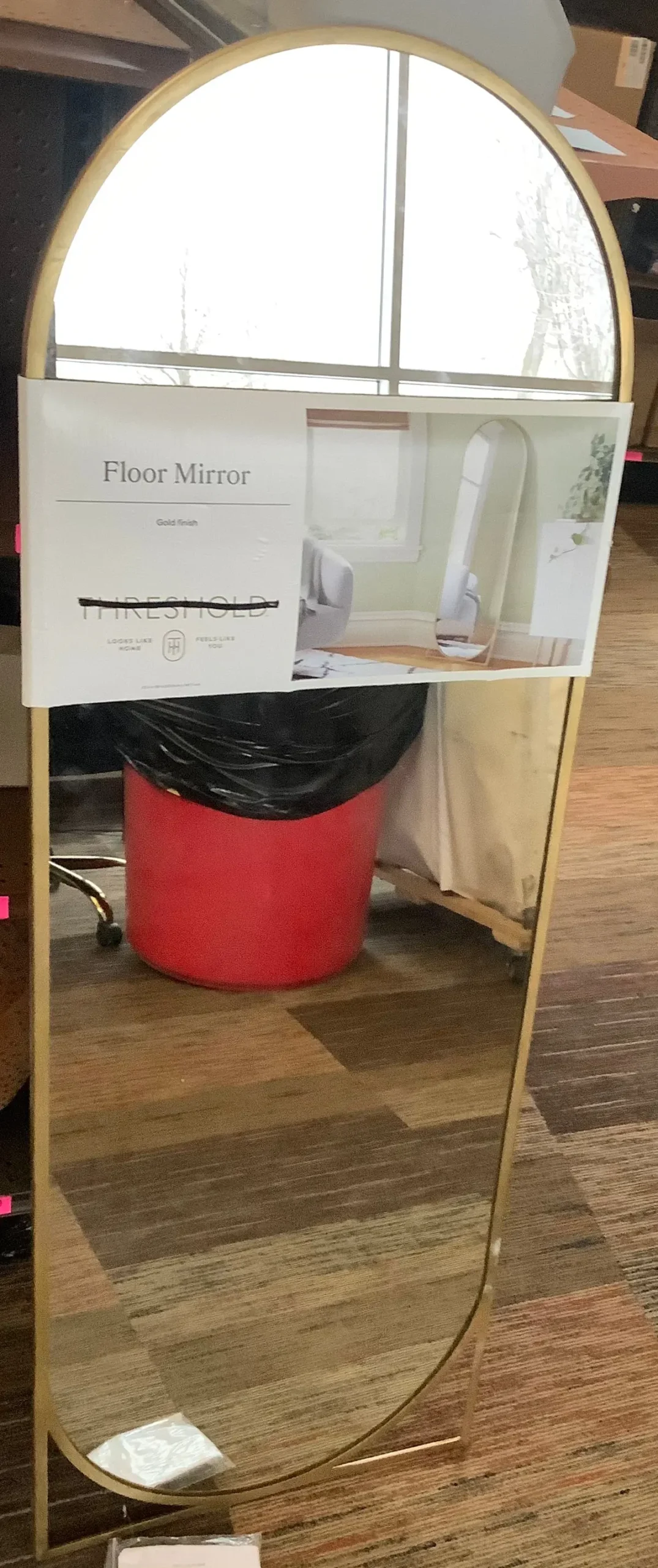 20" X 58" Full Length Floor Mirror Gold 1