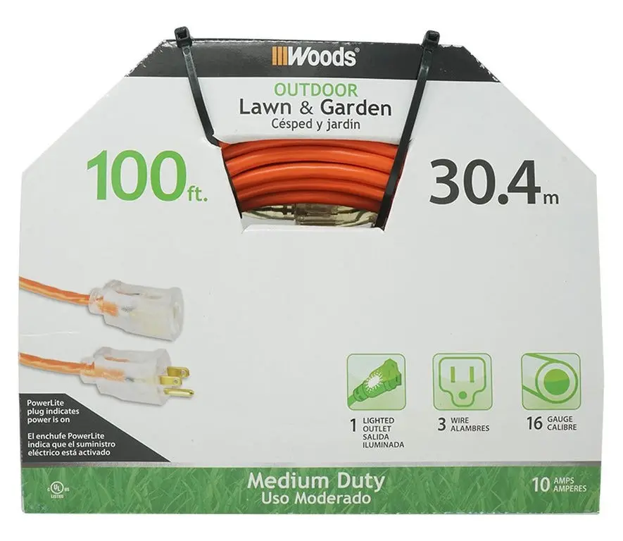 Woods 100' Extension Cord 1