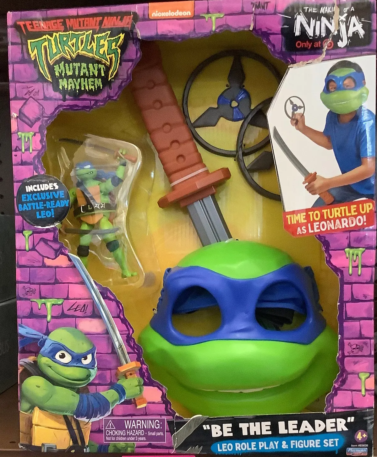 Teenage Mutant Ninja Turtles: Mutant Mayhem Leo Role Play And Figure Set 1