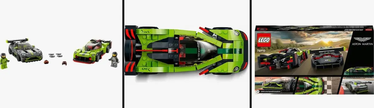 Lego 76910 Speed Champions Aston Martin Valkyrie Amr Pro And Aston Martin
Vantage Gt3 1