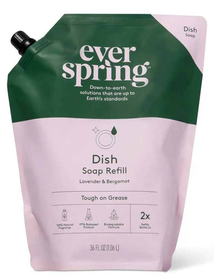 Dish Soap Refill - Lavender & Bergamot - 36 Fl Oz 1