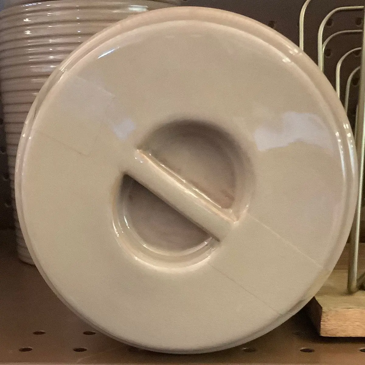 55Oz Ribbed Stoneware Canister Blush 1