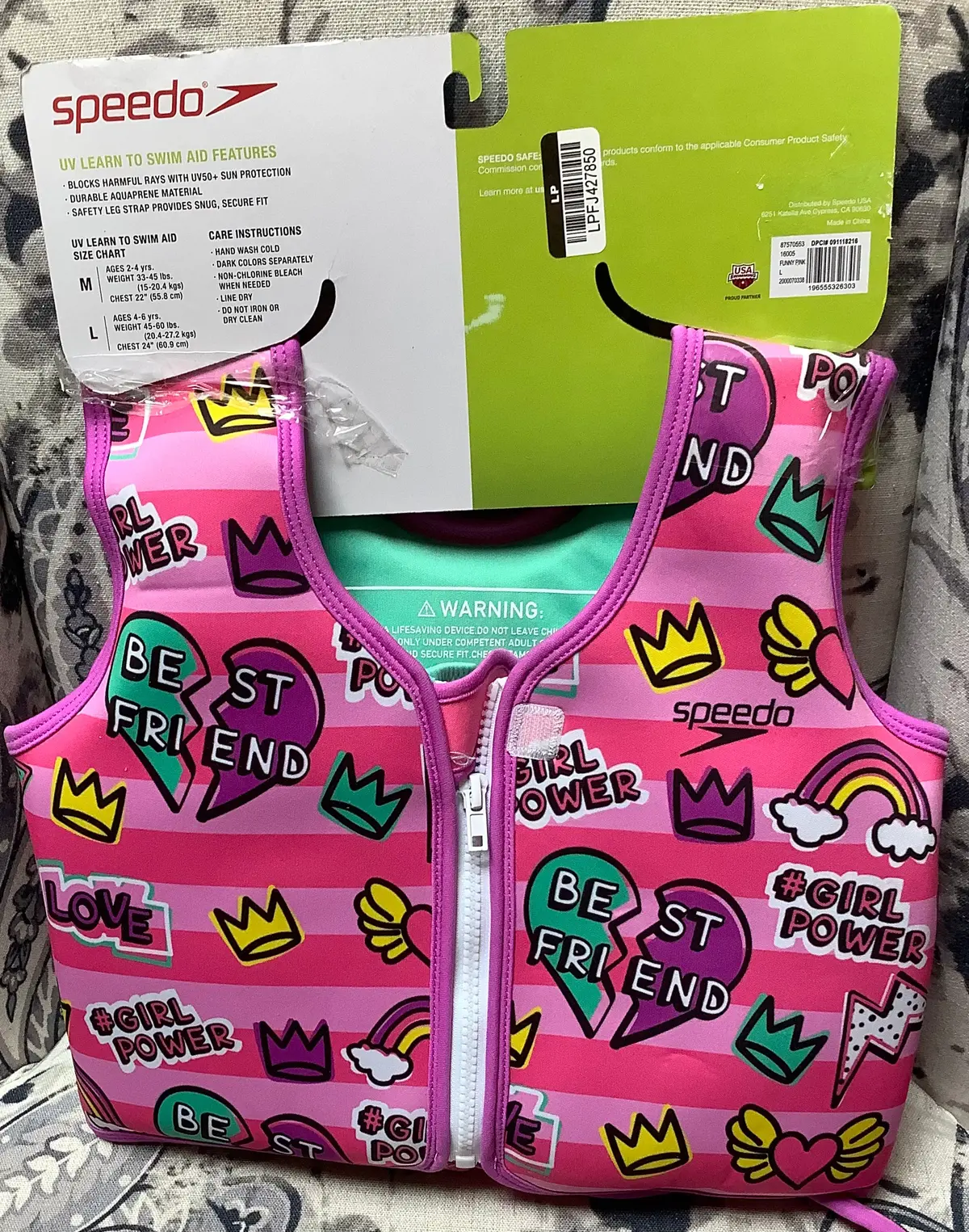 Speedo Kids' Swim Vest Bff - L/Xl 1