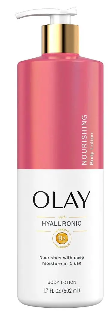 Olay Nourishing & Hydrating Body Lotion Pump With Hyaluronic Acid Scented - 17 Fl Oz 1