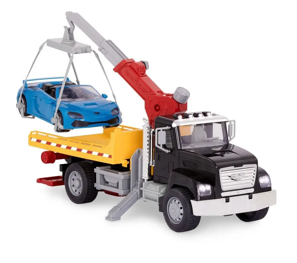Driven By Battat - Large Toy Truck With Car And Crane Arm
- Tow Truck 1