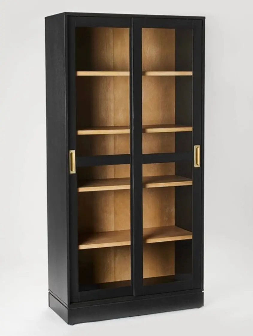 72" Promontory Cabinet With Sliding Door Black - Boxed 1