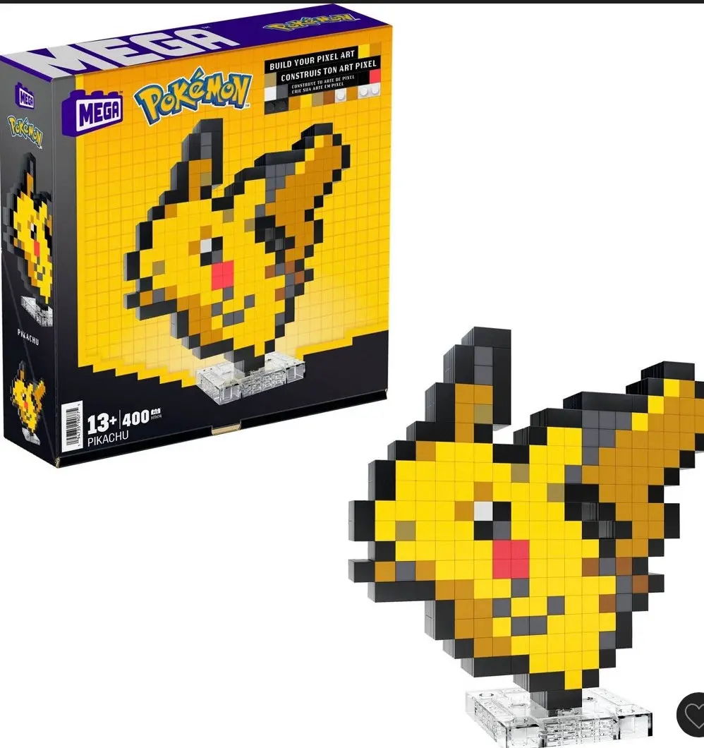 Mega Pokemon Pikachu Building Toy Kit - 400Pc 1