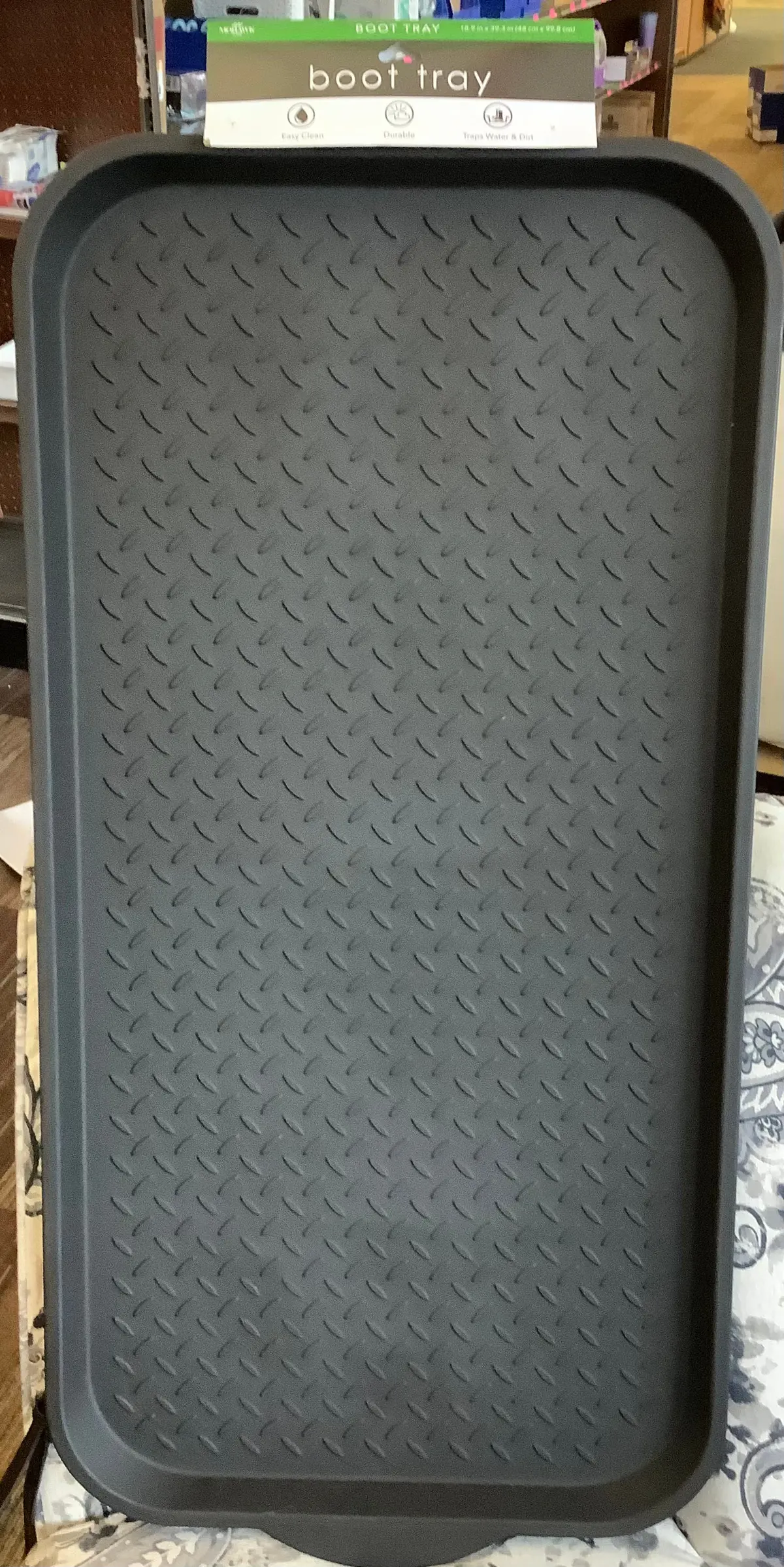 1'7"X3'3" Black Boot Tray Black - Mohawk 1