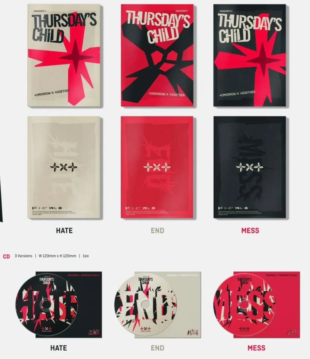 Txt Tomorrow X Together - Minisode 2 : Thursday's Child 4Th Mini Album+Extra Photocards Set 2