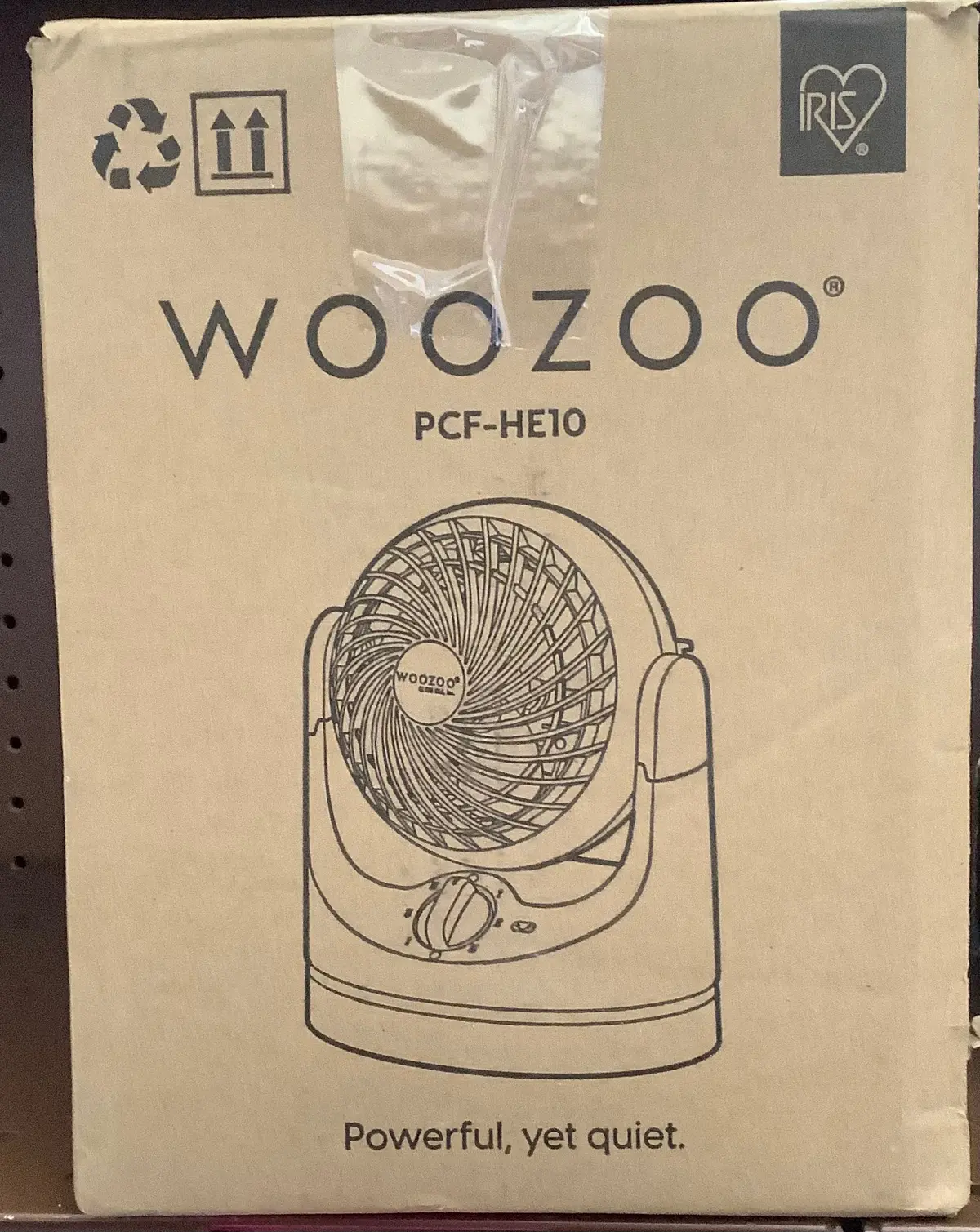 Iris Usa Woozoo Fan, Small Oscillating Desk Fan, Table Air Circulator, 3 Speeds, 32Ft Max Air Distance, Mini Fan 8 Inches, 112° Adjustable Tilt, Black 1