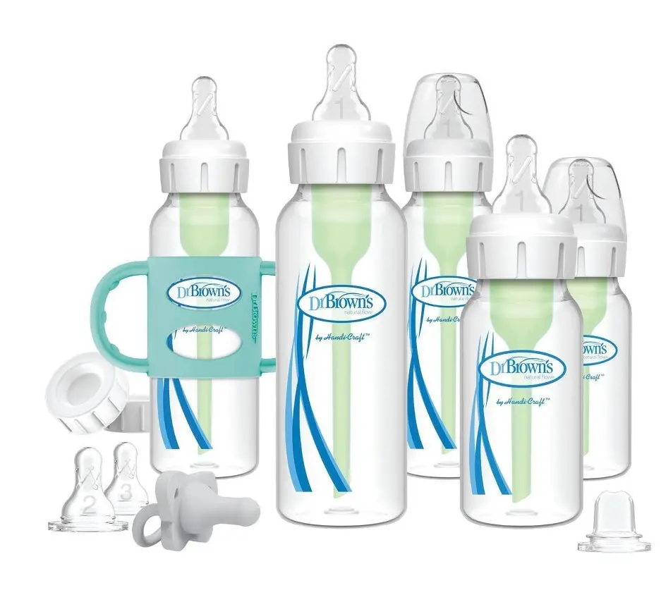 Dr. Brown's Anti-Colic Options+ Baby Bottle Essentials & Sippy Spout Gift Set - 0-6M 1