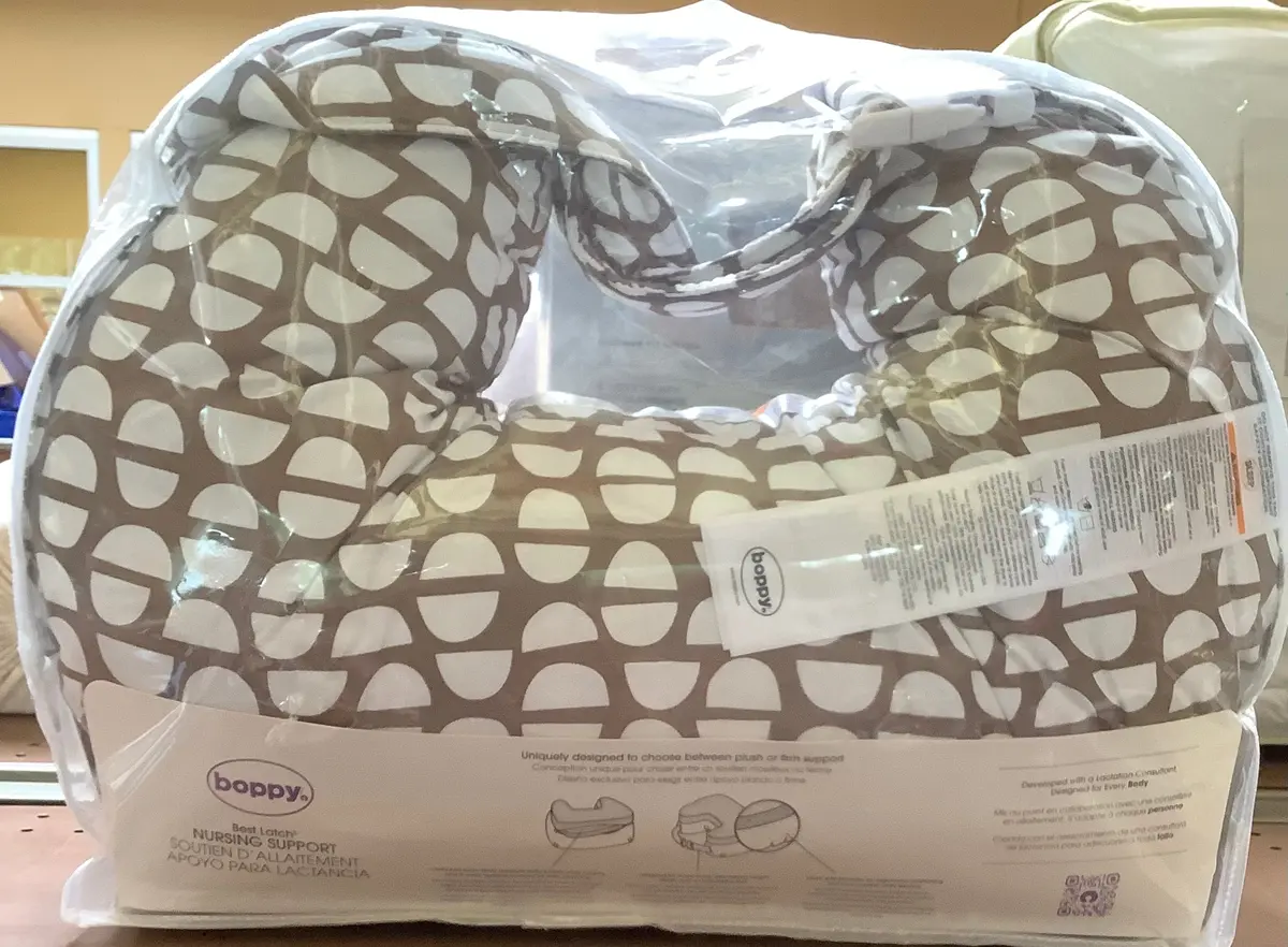 Boppy Nursing Pillow Best Latch Mocha Half Domes 1