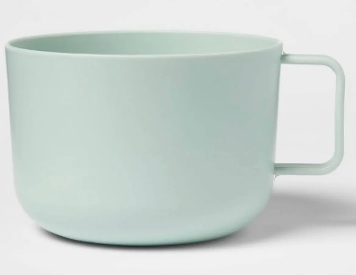 30Oz Plastic Soup Mug Mint Green 1