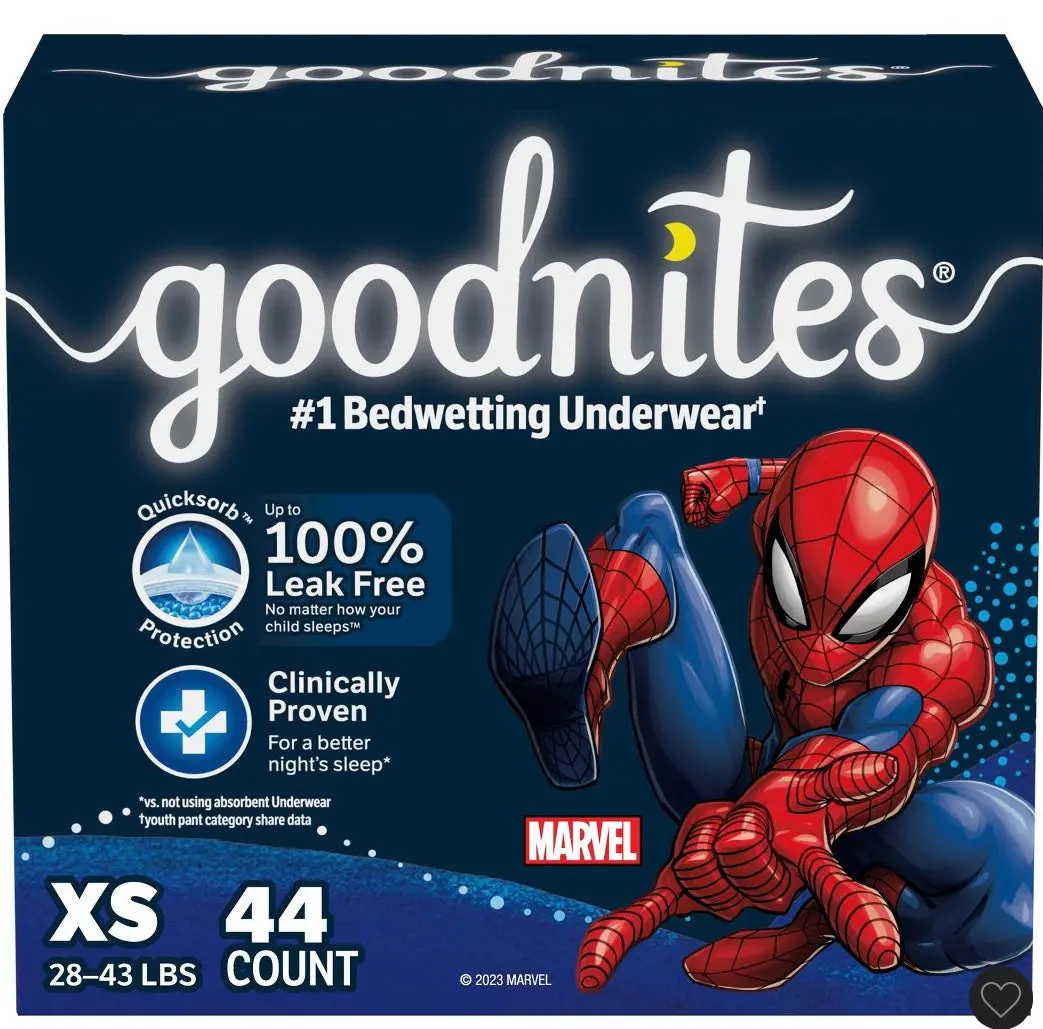 Goodnites Boys' Nighttime Bedwetting Underwear - Xs - 44Ct 1