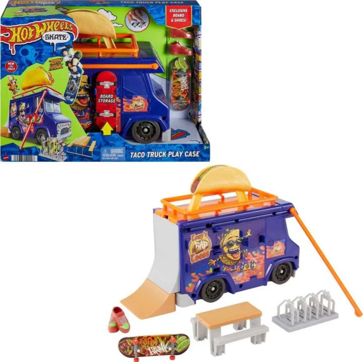 Hot Wheels Skate Taco Truck Play Case 1