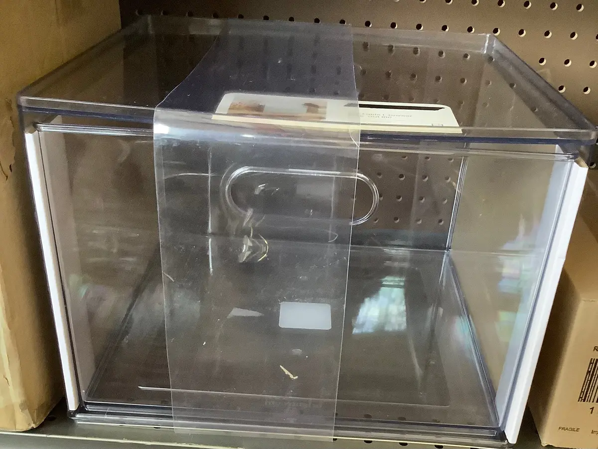 All Purpose Single Drawer Storage Clear 1
