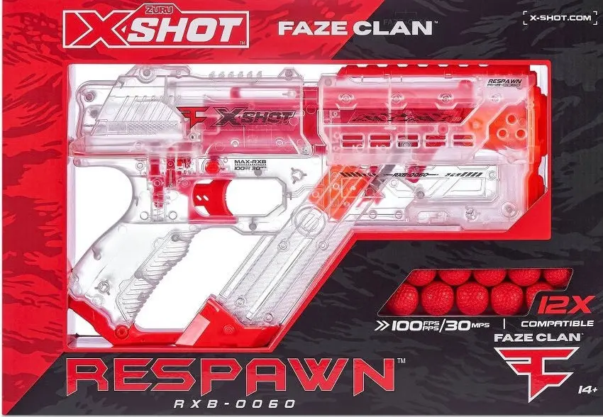 X-Shot Faze Clan Respawn With 12 Dart Balls By Zuru 1