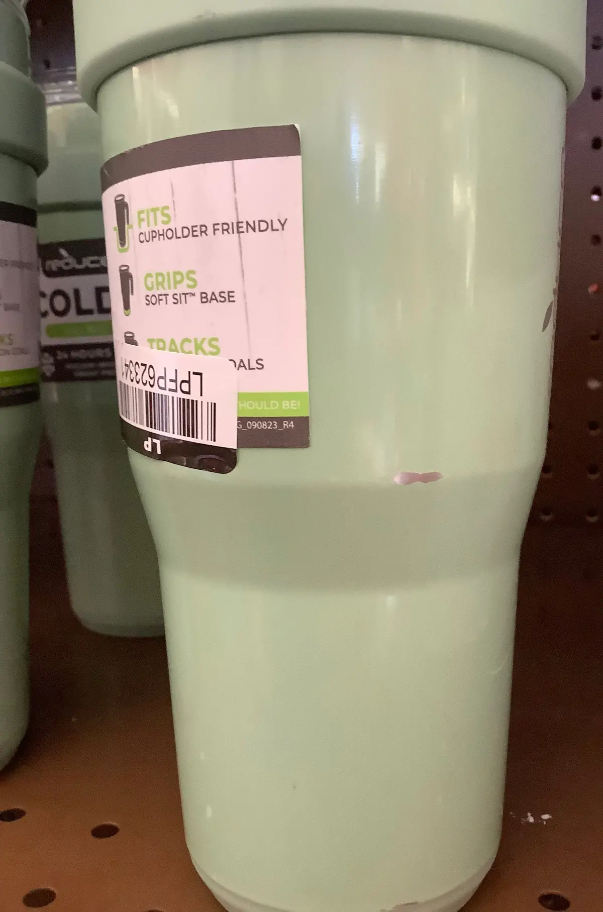 Some Scratches!!!! See Pictures!!!! Reduce Coldl Tumbler - Lid & Handle - Insulated Stainless Steel 24Oz -Green - Clearance 2