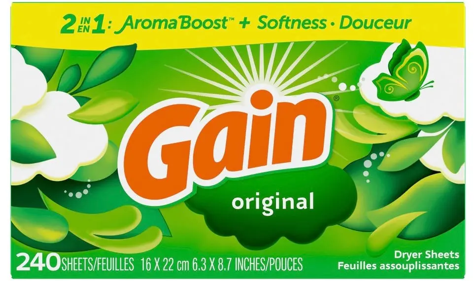 Gain Fabric Softener Dryer Sheets - Original - 240Ct 1