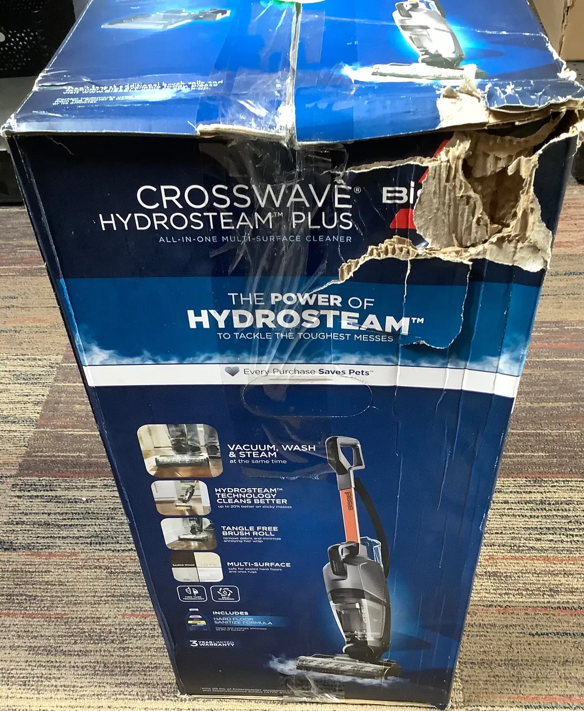 Brand New!!! Box Damaged!!! Bissell Crosswave Hydrosteam Plus Steam Cleaner 1