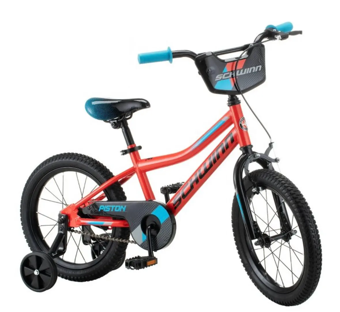 Schwinn Piston 16" Kids' Bike - Black/ Blue/Red 1
