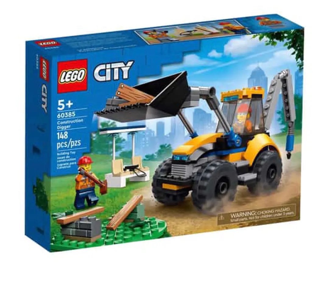 Lego City Great Vehicles Construction Digger Plastic Multicolored 148 Pc 1