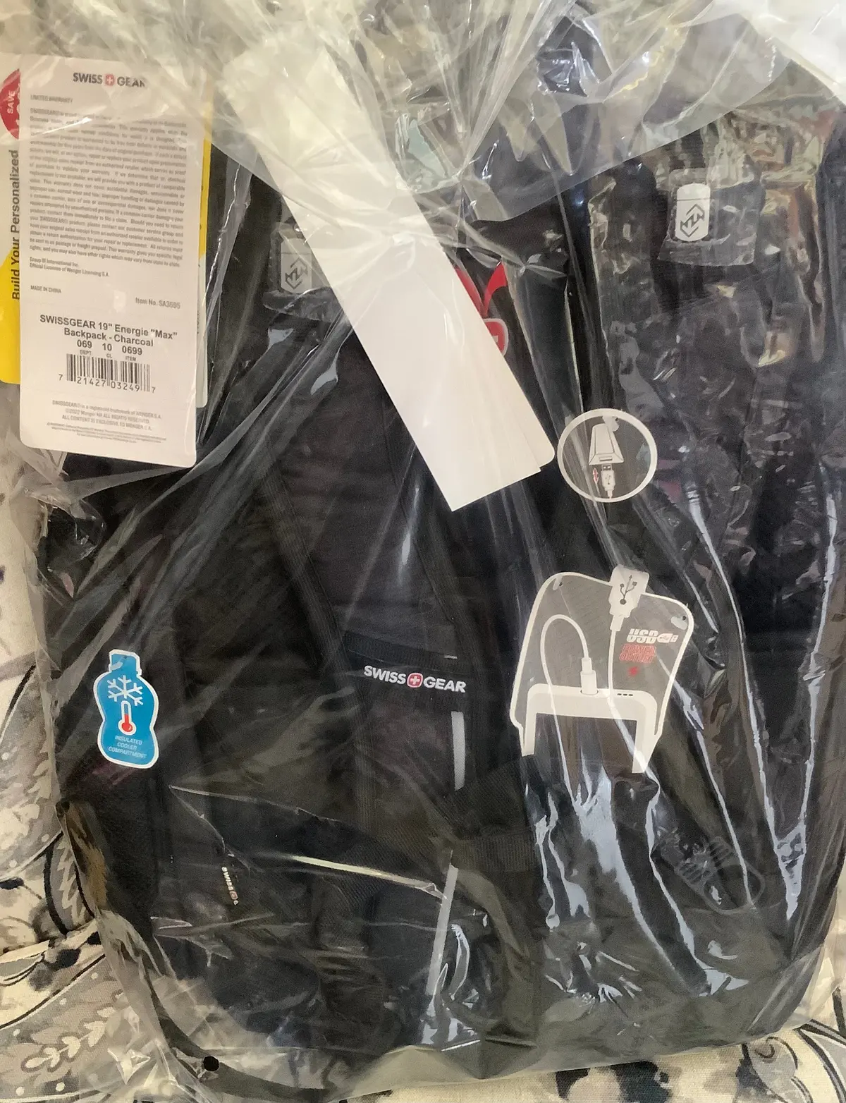 Swissgear Energie "Max" 19" Backpack - Charcoal 1