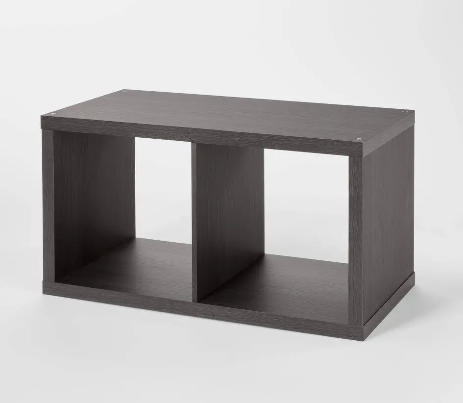 2 Cube Organizer Black Oak As Is 1