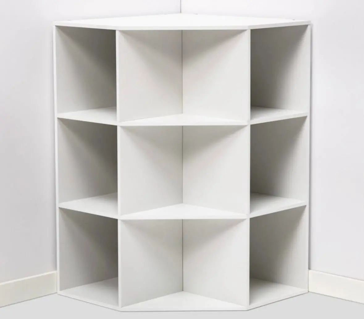 Corner Cubebookshelf White 1