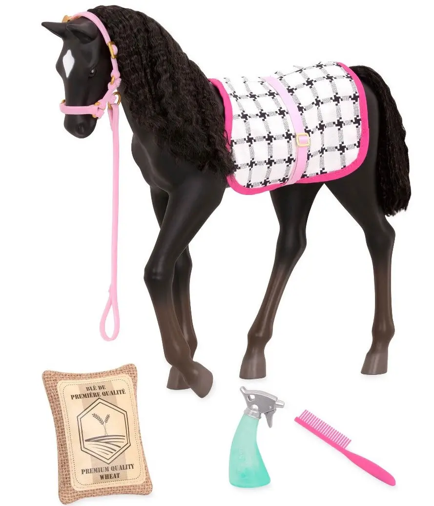 Our Generation Black Velvet Foal Horse Accessory Set For 18" Dolls 1