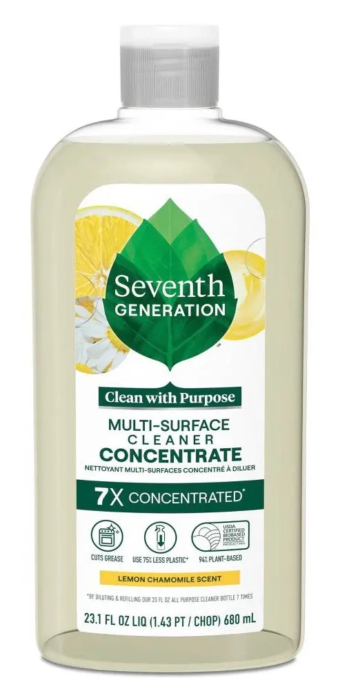 Seventh Generation Lemon Chamomile Multi-Surface Cleaner
Concentrate - 23.1 Fl Oz 1