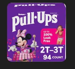 Pull-Ups Girls' Potty Training Pants, 2T-3T (16-34 Lbs), 94 Count 1