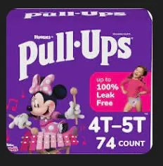 Pull-Ups Girls' Potty Training Pants, 4T-5T (38-50 Lbs), 74 Count 1