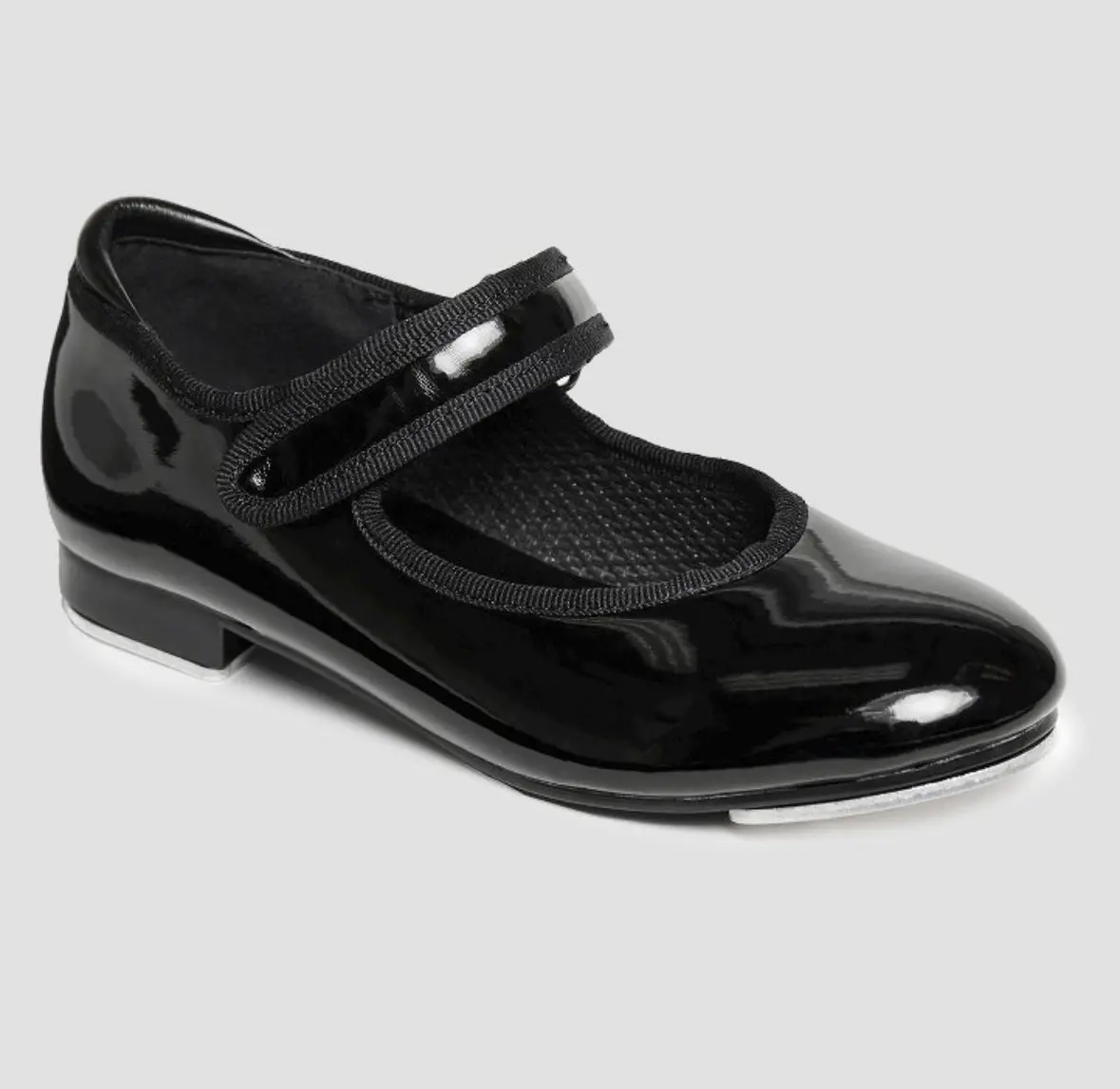 Kids Danskin Tap Dance Shoes-Black 1