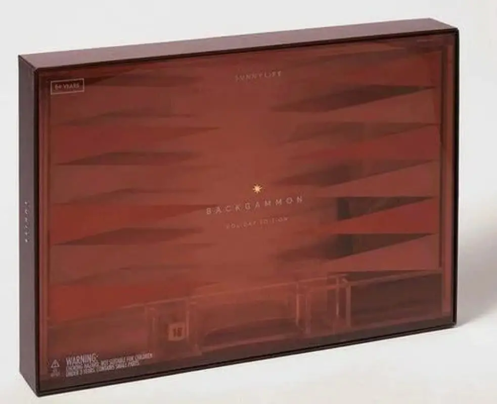 Sunnylife Lucite Backgammon 1