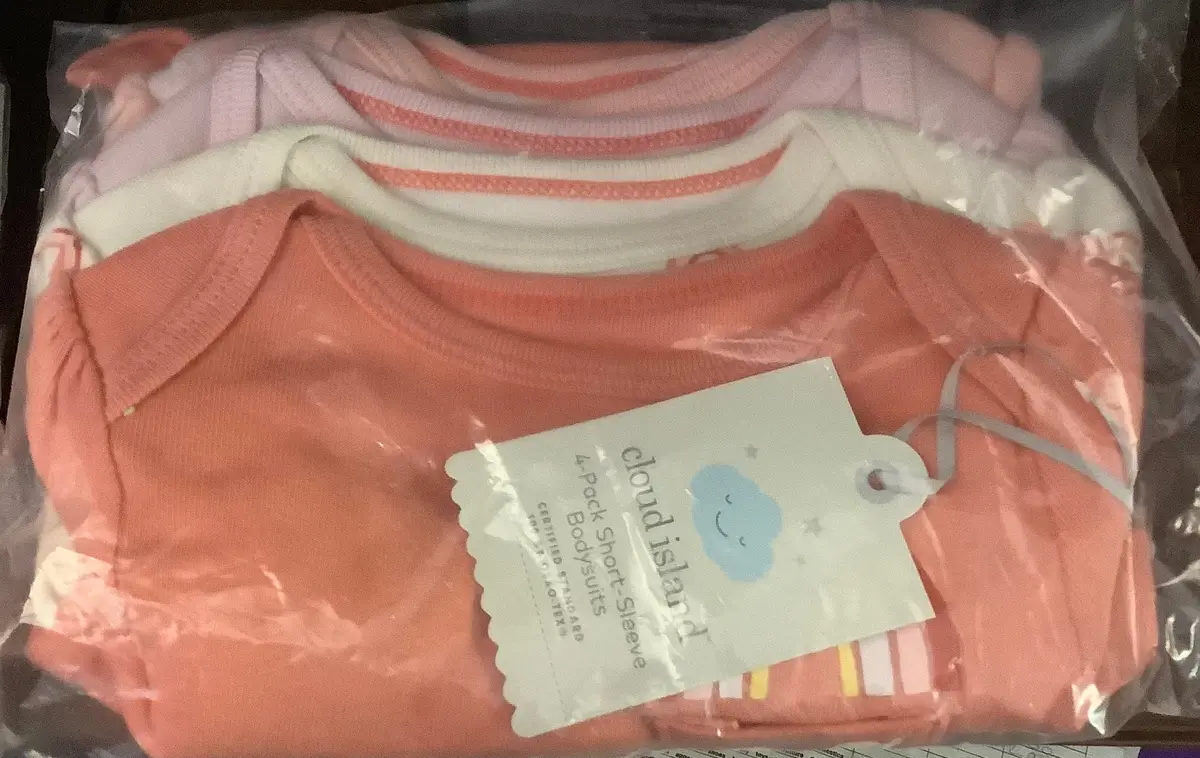 6-9Months Girls 4-Packshort Sleeve Bodysuits 1