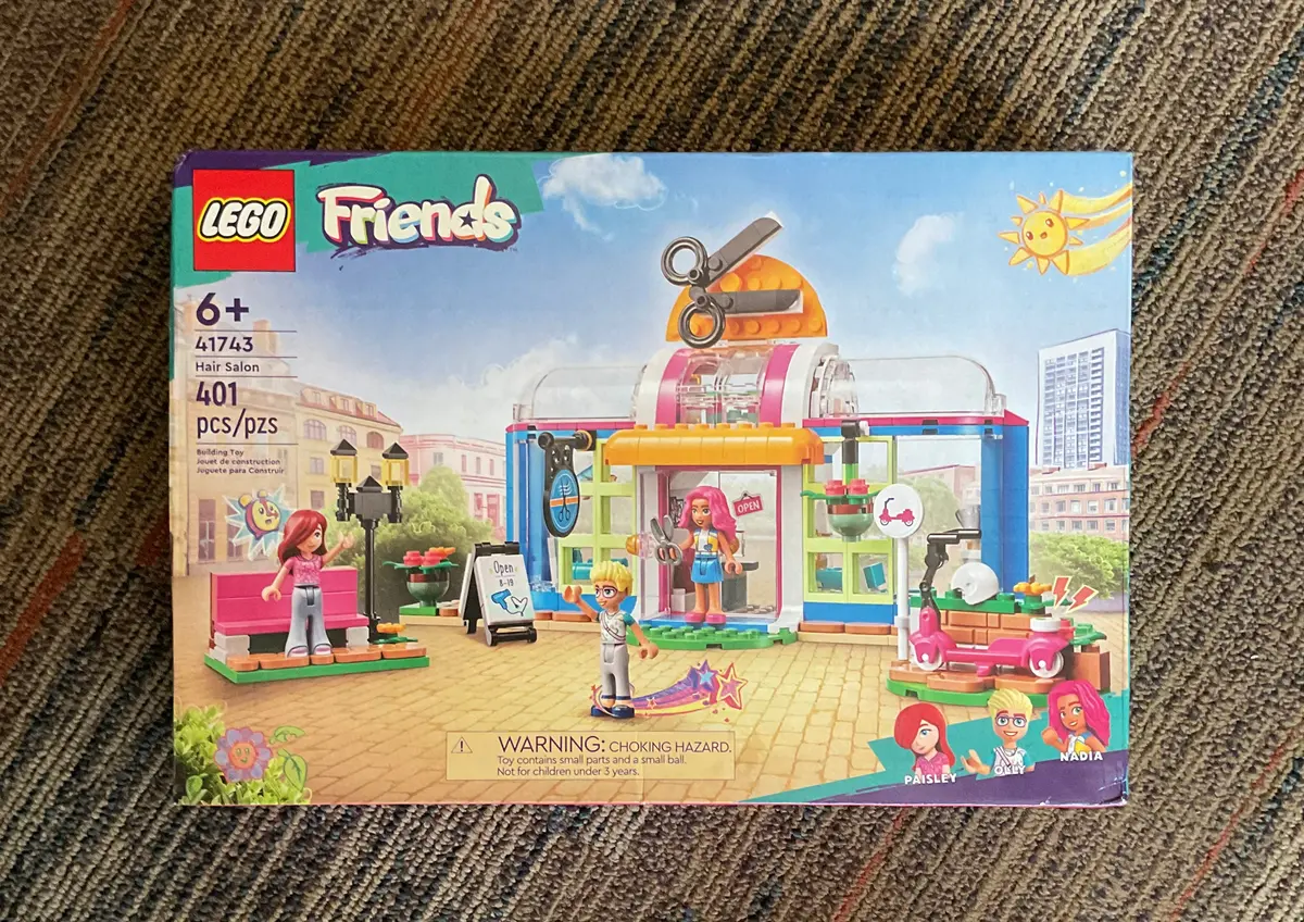 Lego Friends Toy Hair Salon 41743 Building Toy - Hairdressing Set With Paisley & Olly Mini-Dolls, Creative Pretend Play Spa With Accessories, 1