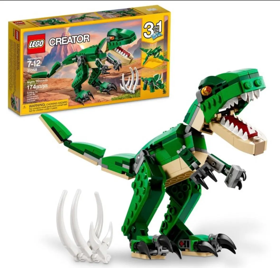 Lego Creator 3 In 1 Mighty Dinosaurs
Model Building Set 31058 1